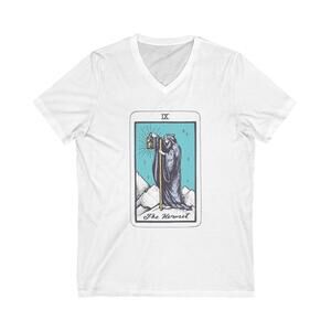 9 The Hermit  | Major Arcana| Jersey Short Sleeve V-Neck Tee S/M/L/XL/XXL